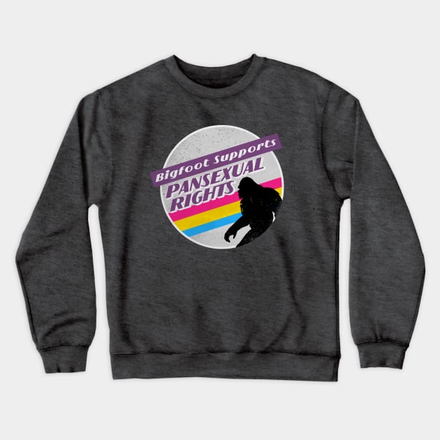 Pan Pride Bigfoot Crewneck Sweatshirt by creepvrs